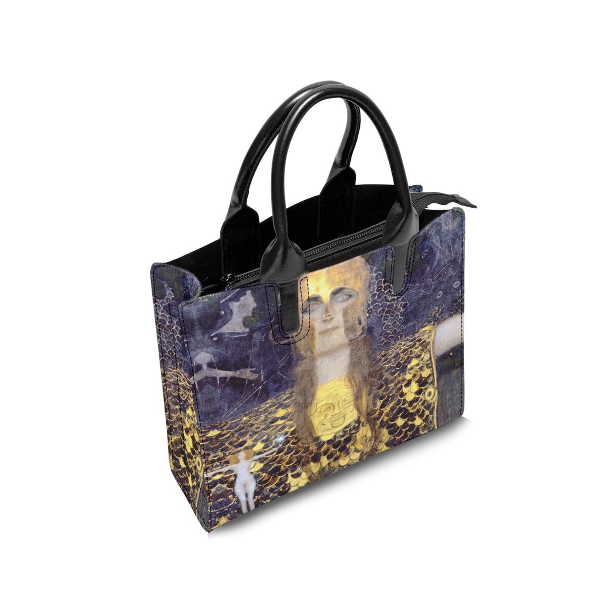Pallas Athena Gustav Klimt Painting Fashion Handbag