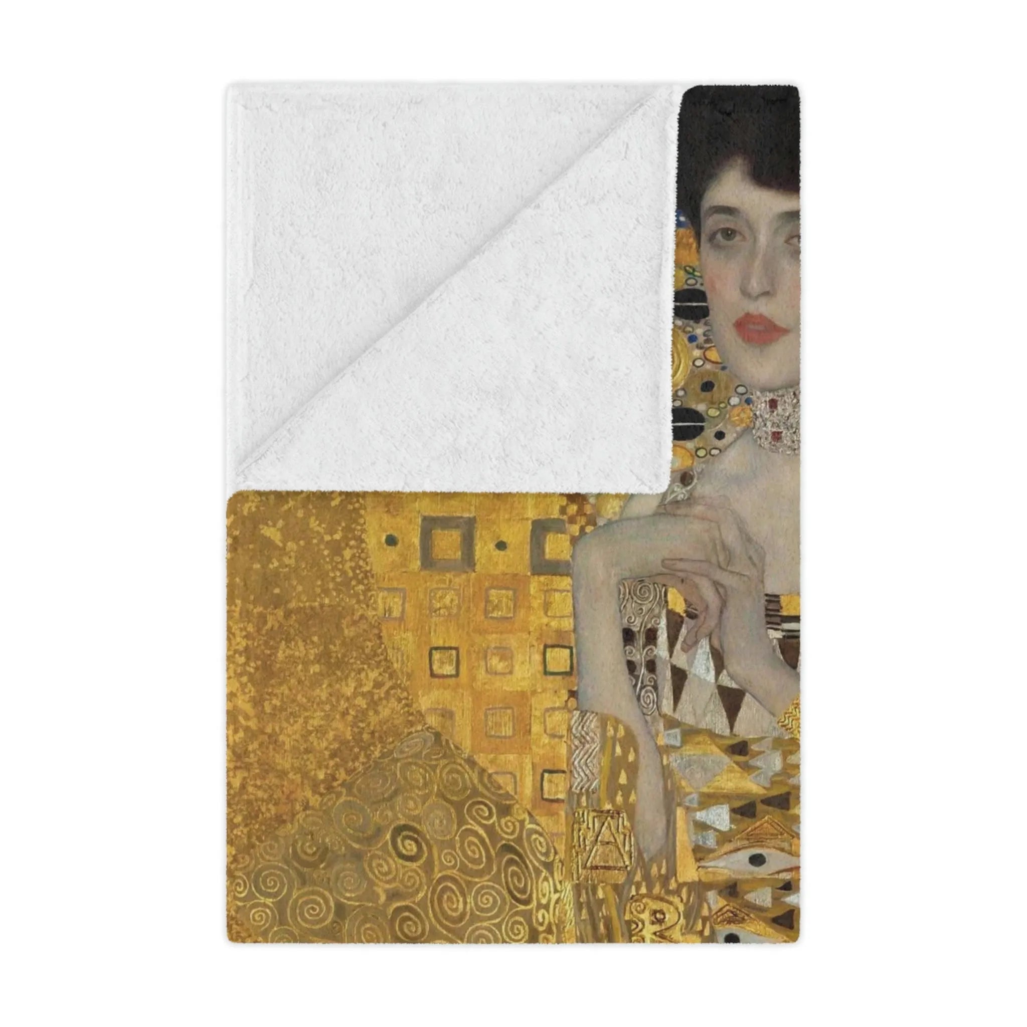 Portrait of Adele Bloch-Bauer I by Gustav Klimt Blanket