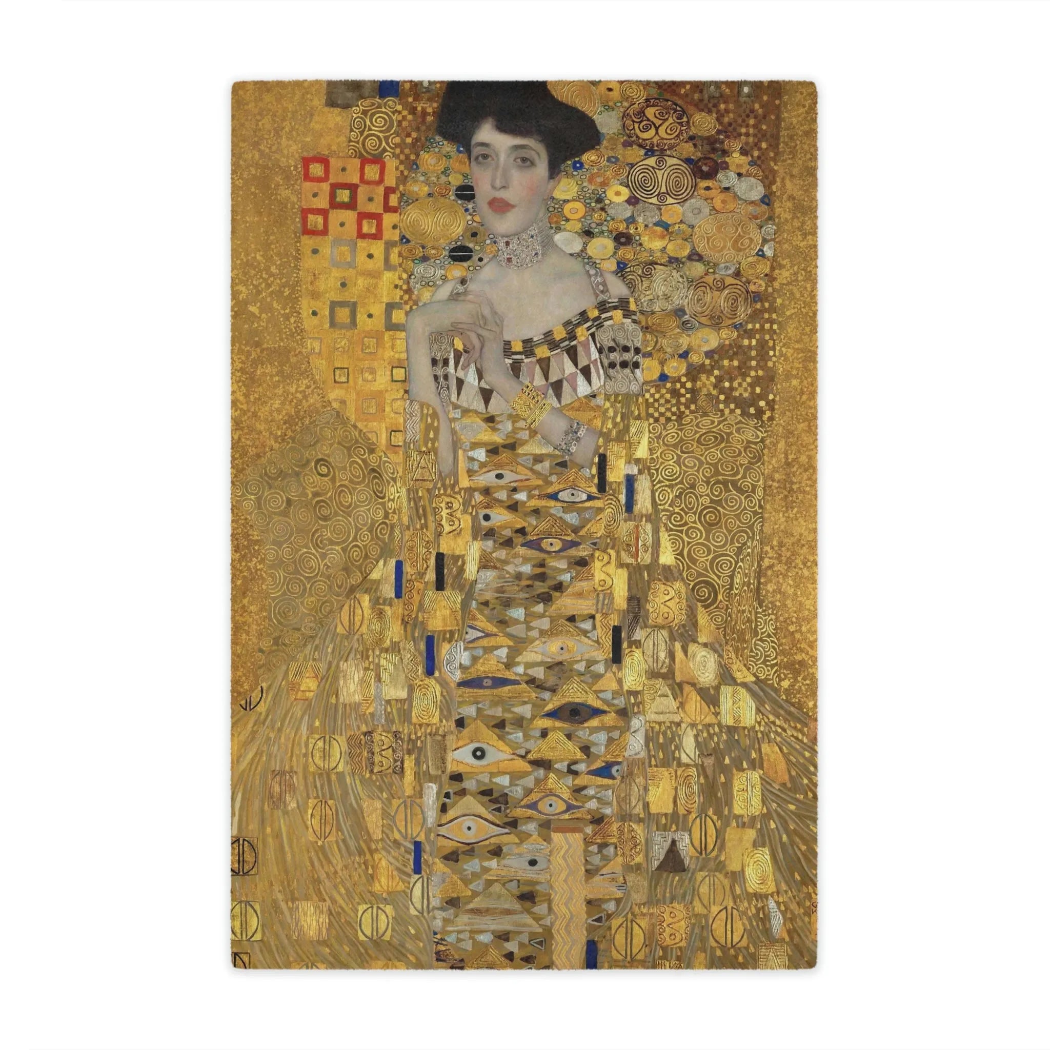 Portrait of Adele Bloch-Bauer I by Gustav Klimt Blanket