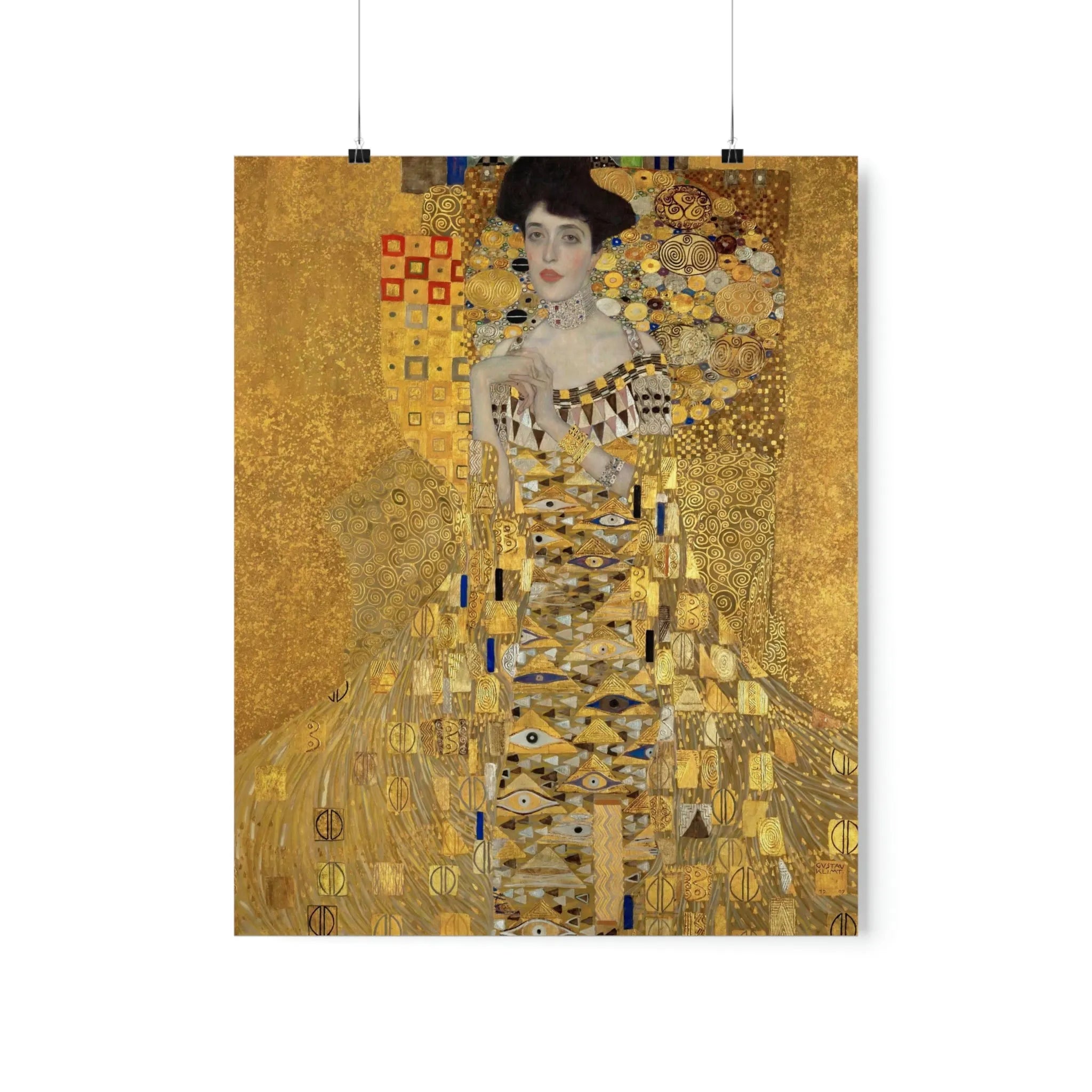 Portrait of Adele Bloch-Bauer I by Gustav Klimt Premium Posters