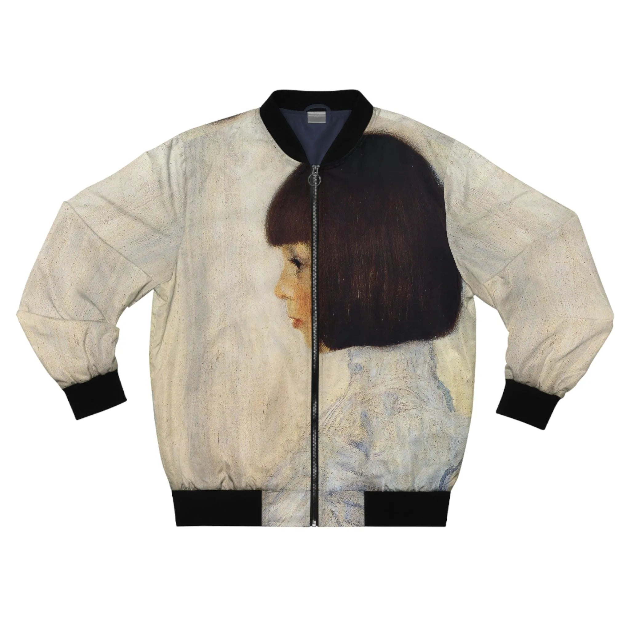 Portrait of Helene Klimt by Gustav Klimt Art Bomber Jacket