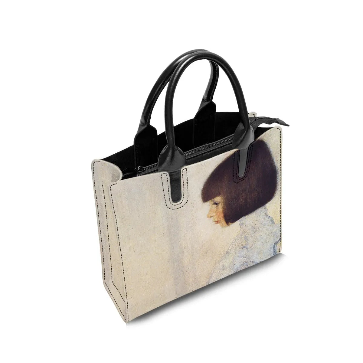 Portrait of Helene Klimt by Gustav Klimt Fashion Handbag