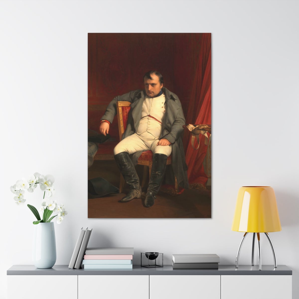 Portrait of Napoleon I Farewell to Fontainebleau Canvas Gallery Wraps
