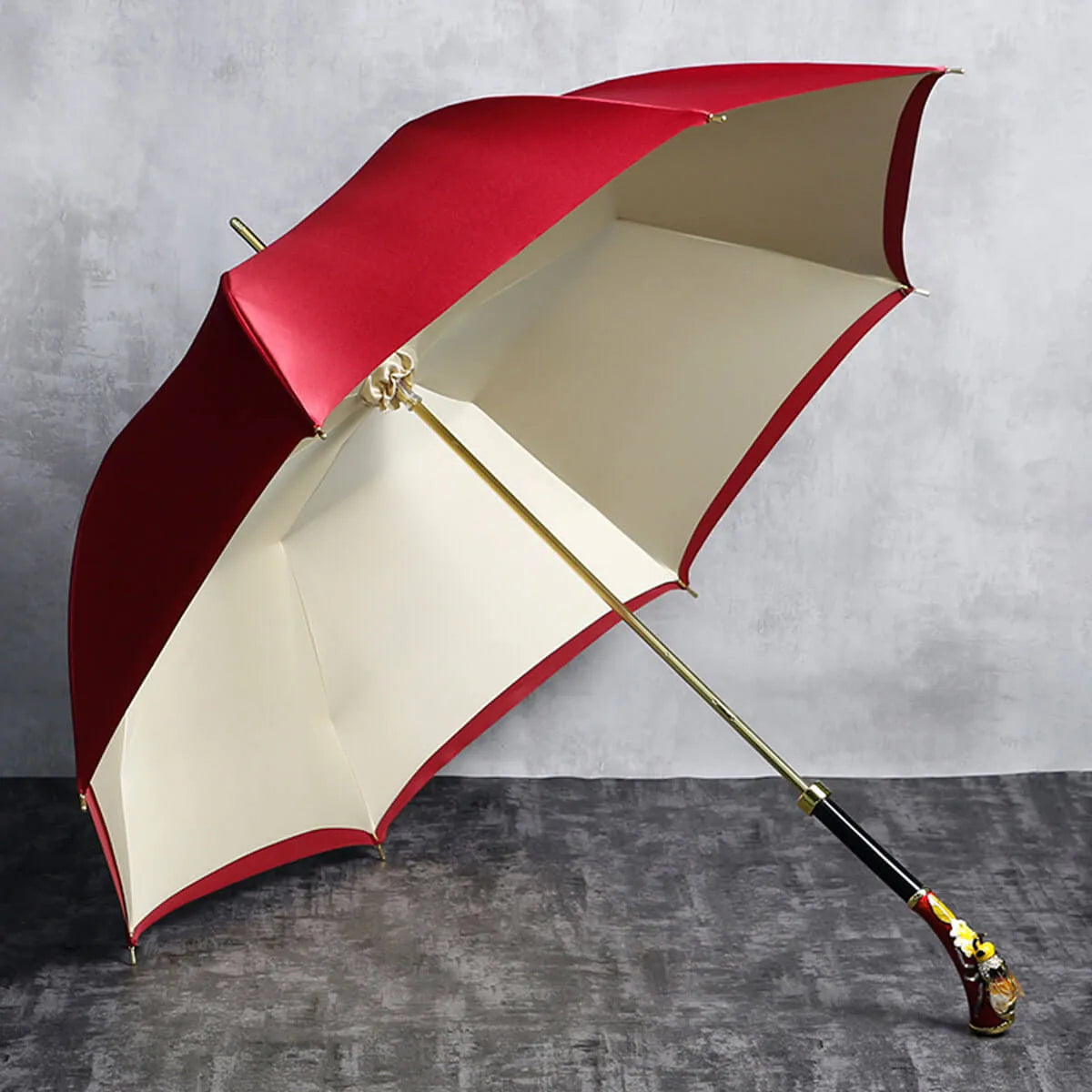 Premium Bee Luxury Diamond Designer Red Umbrella