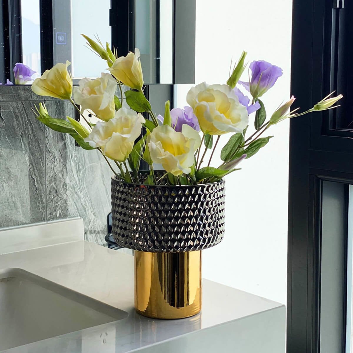 Luxury Glass Flower Vase 
