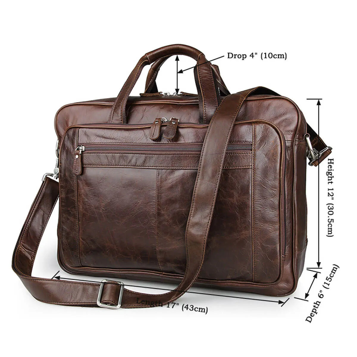 Prestige Genuine Leather Vintage Fashion Premium Briefcase