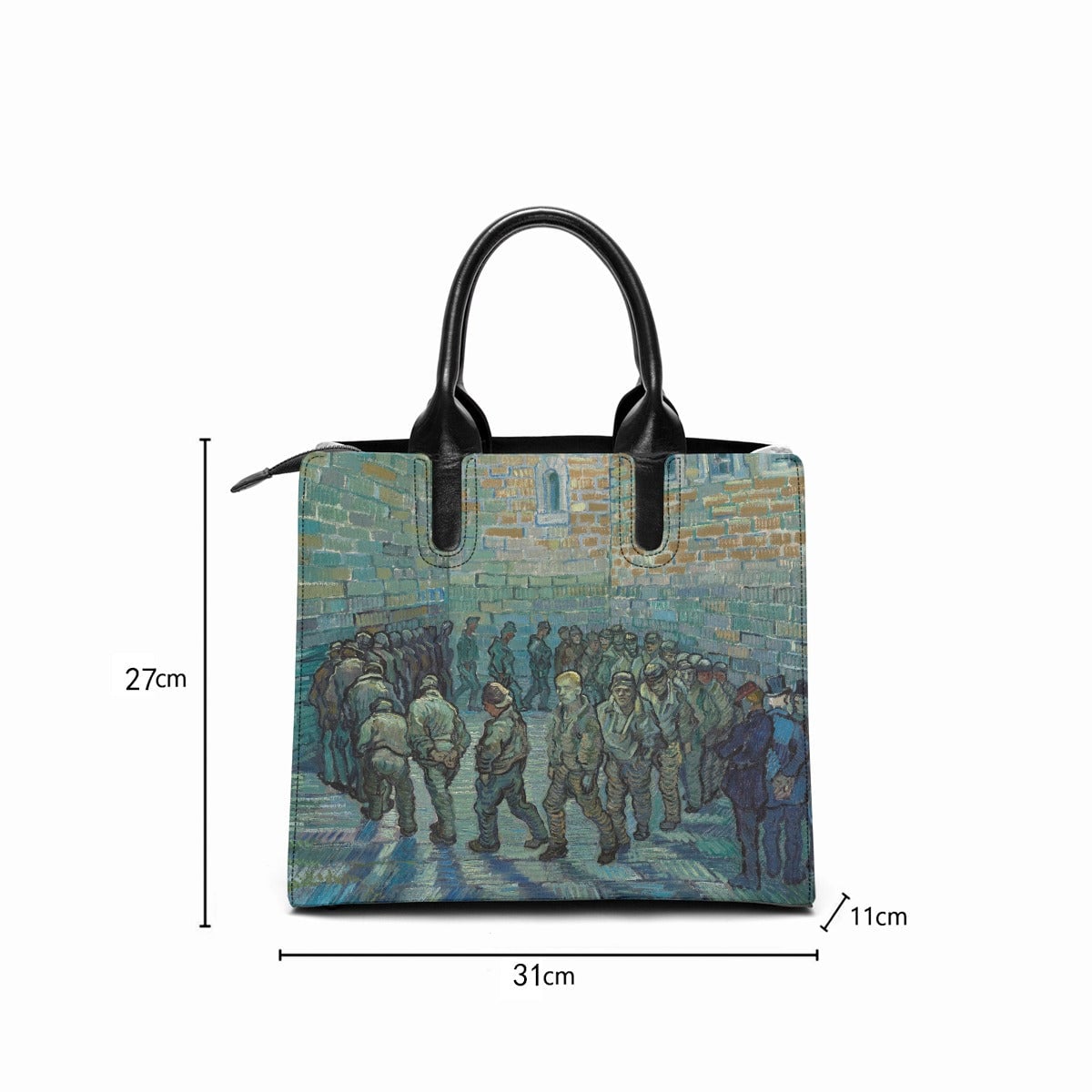 Prisoners Exercising Vincent van Gogh Art Handbag