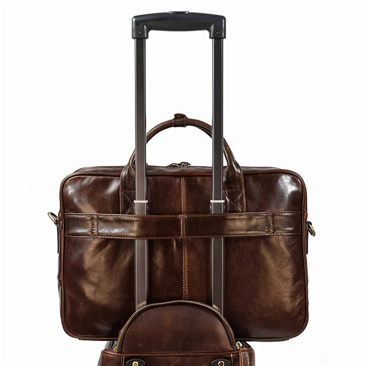 Real Cowhide Large Genuine Leather Business Briefcase