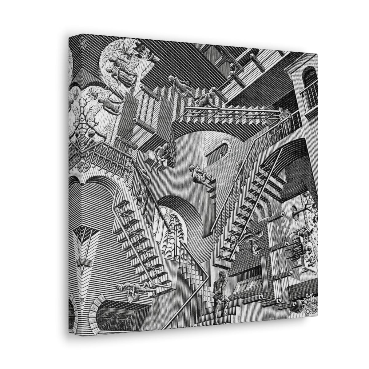Experience Escher’s Relativity: Canvas Gallery Wraps