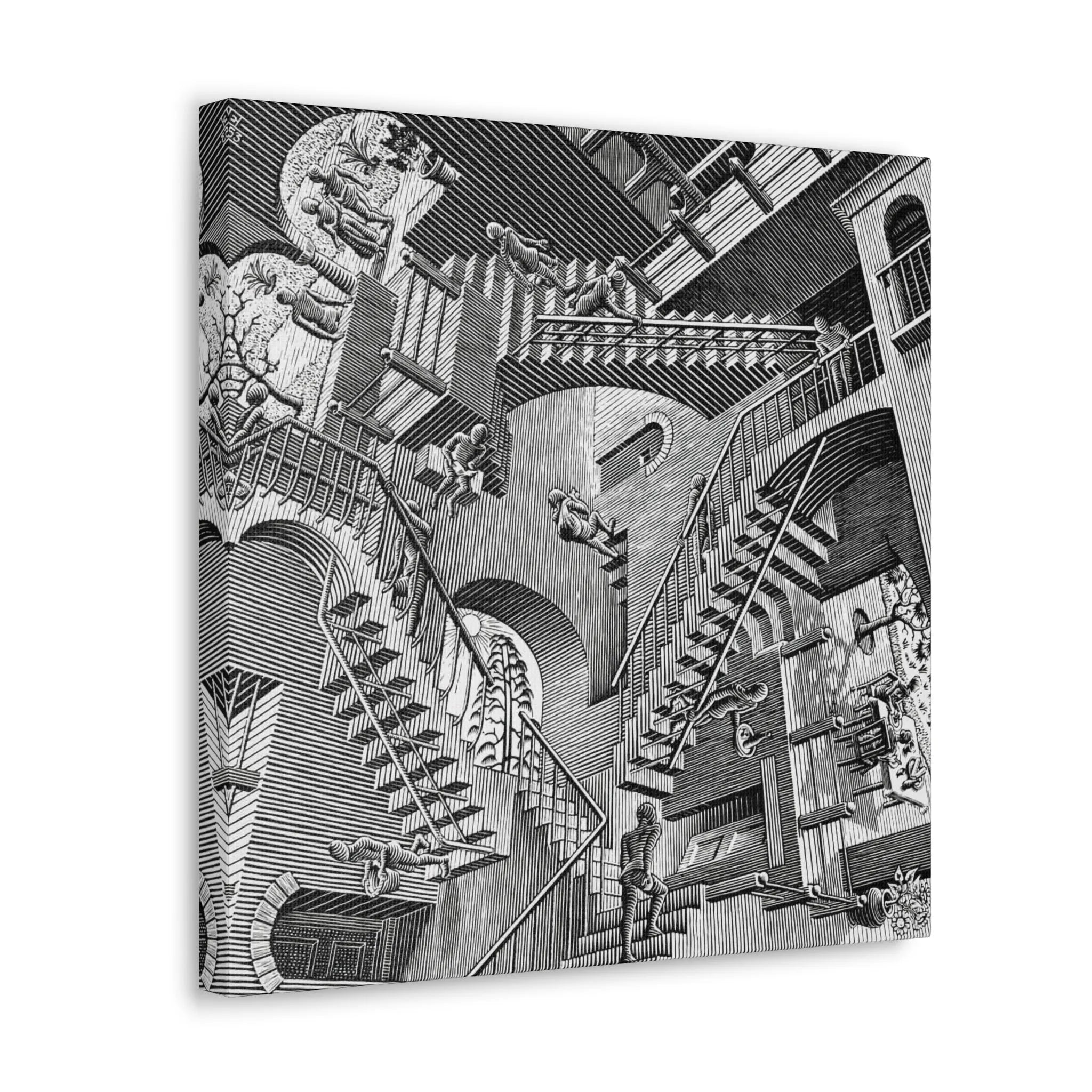 Experience Escher’s Relativity: Canvas Gallery Wraps