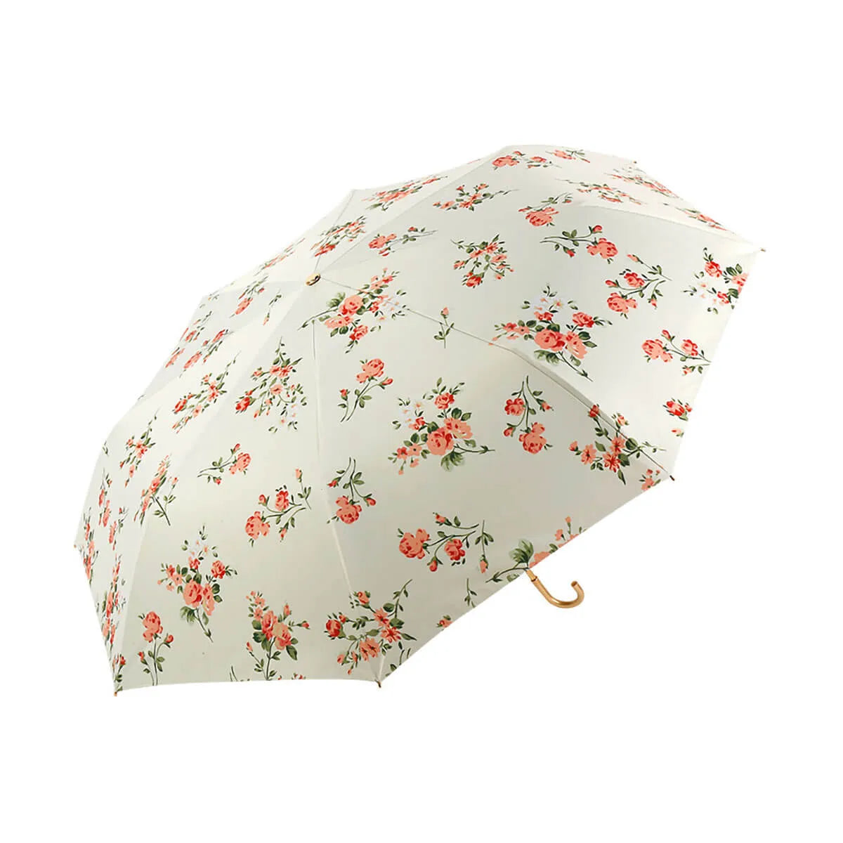 Retro Flower Ultra-Light Golden Hook Umbrella