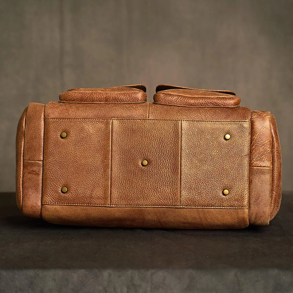 Retro Leather Casual Large Capacity Luggage Bag