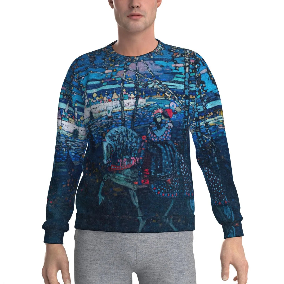 Riding Couple by Wassily Kandinsky Art Sweatshirt