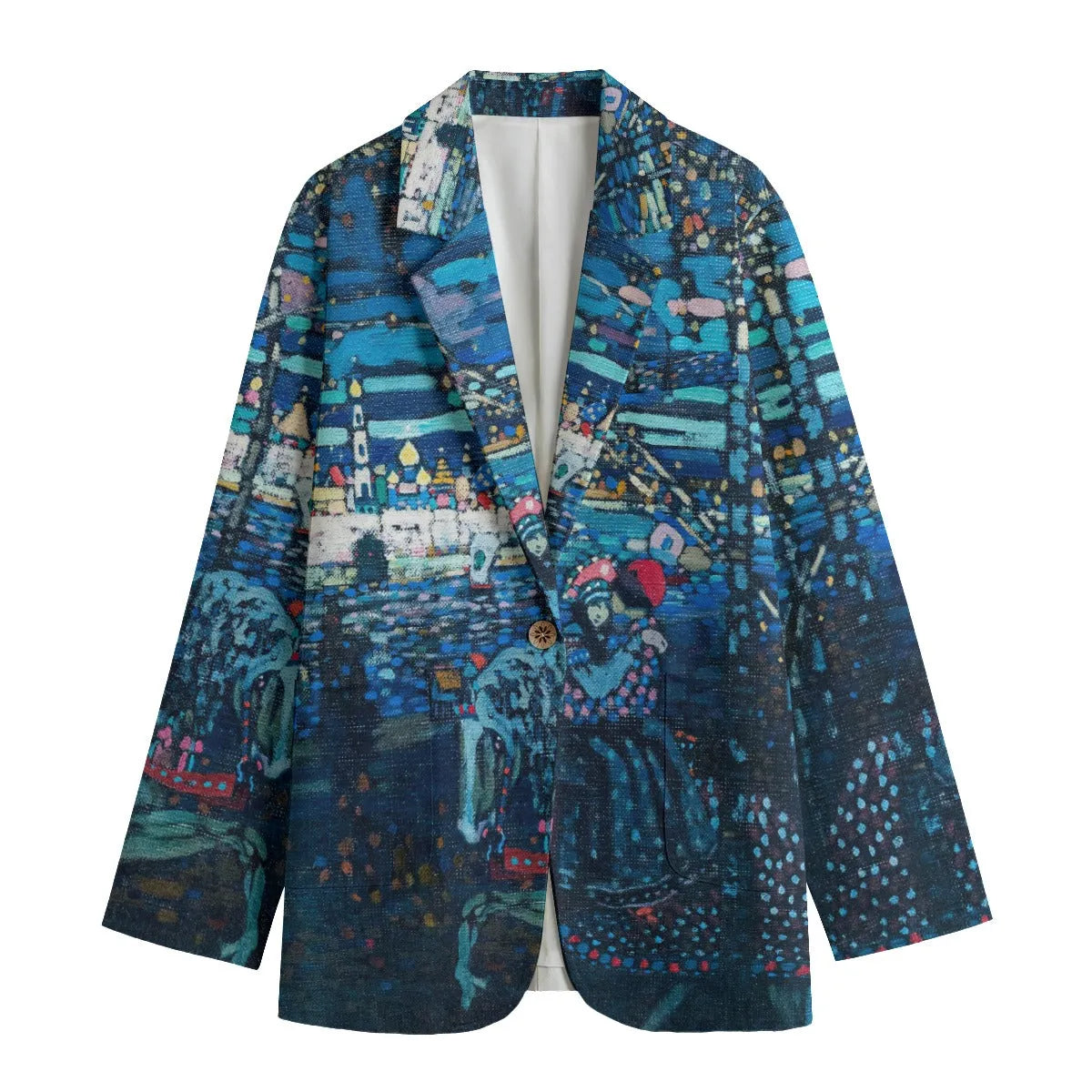 Riding Couple by Wassily Kandinsky Women’s Blazer