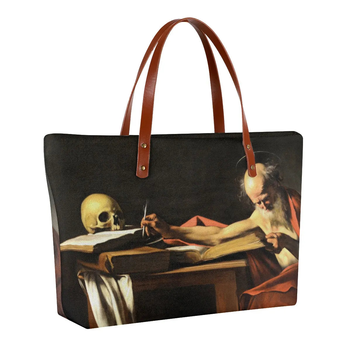 Saint Jerome Writing by Caravaggio Tote Bag