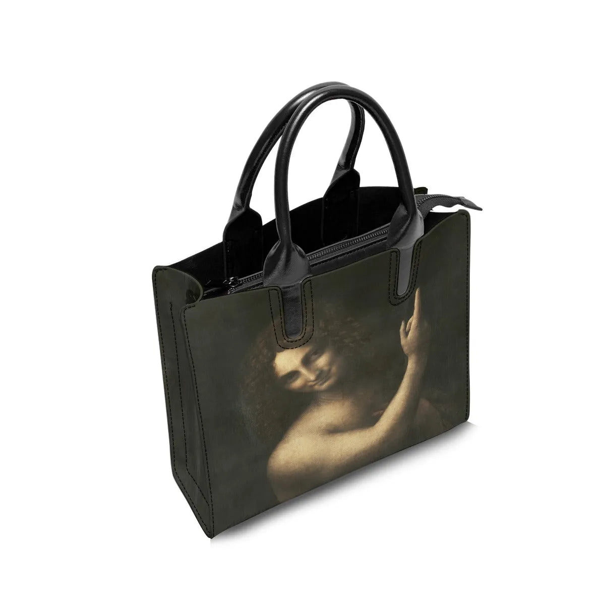 Saint John the Baptist Leonardo Da Vinci Art Handbag