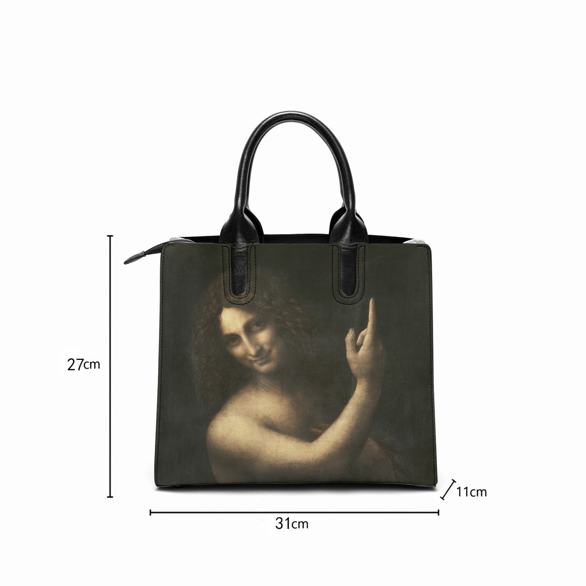 Saint John the Baptist Leonardo Da Vinci Art Handbag