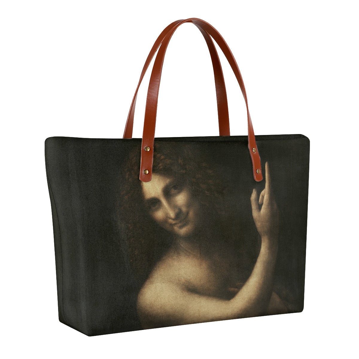 Saint John the Baptist Leonardo Da Vinci Tote Bag