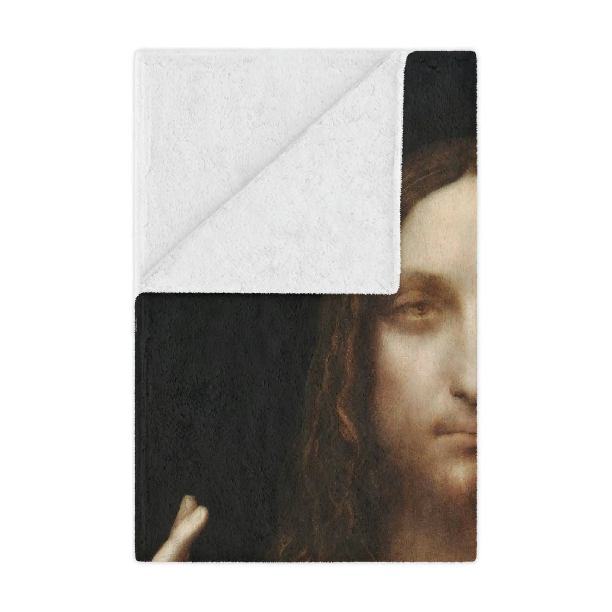 Luxury Meets Art: Salvator Mundi Blanket by Leonardo da Vinci