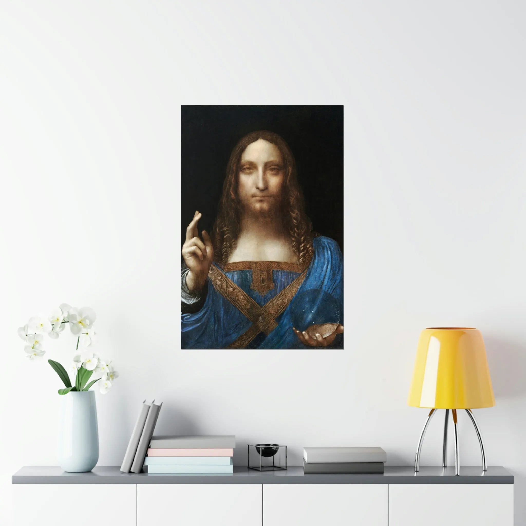 Salvator Mundi by Leonardo da Vinci Art Premium Posters