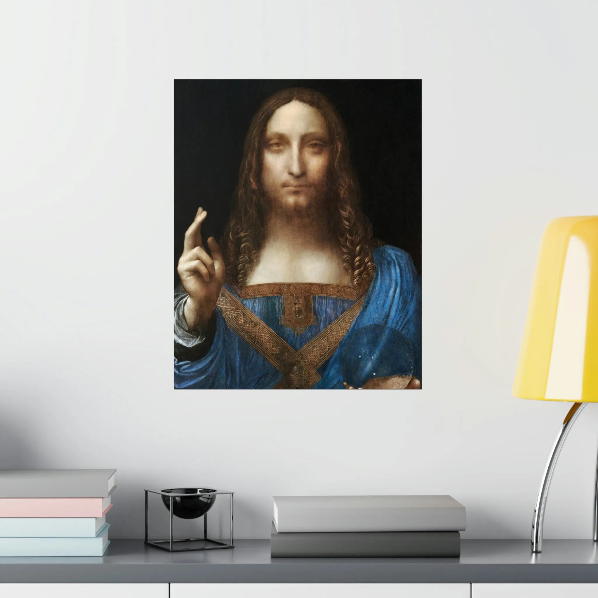 Salvator Mundi by Leonardo da Vinci Art Premium Posters