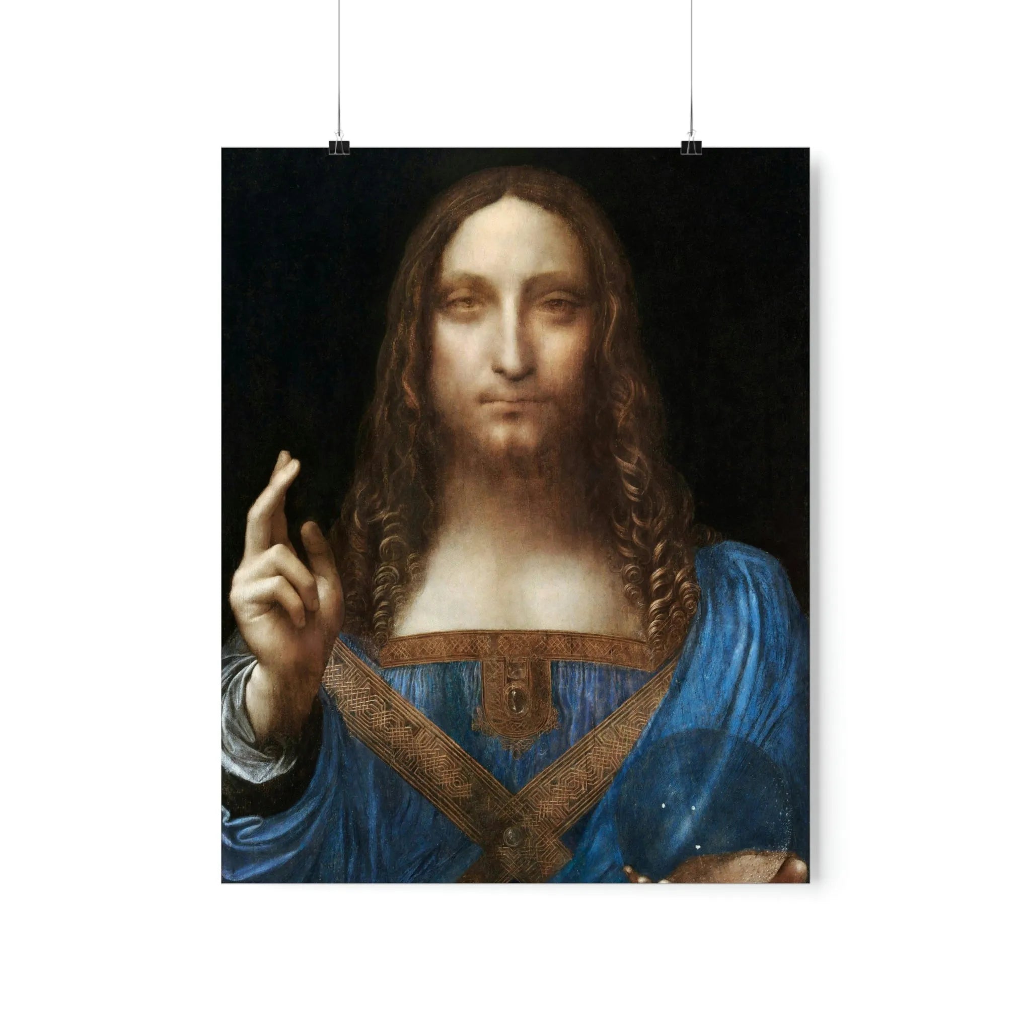 Salvator Mundi by Leonardo da Vinci Art Premium Posters