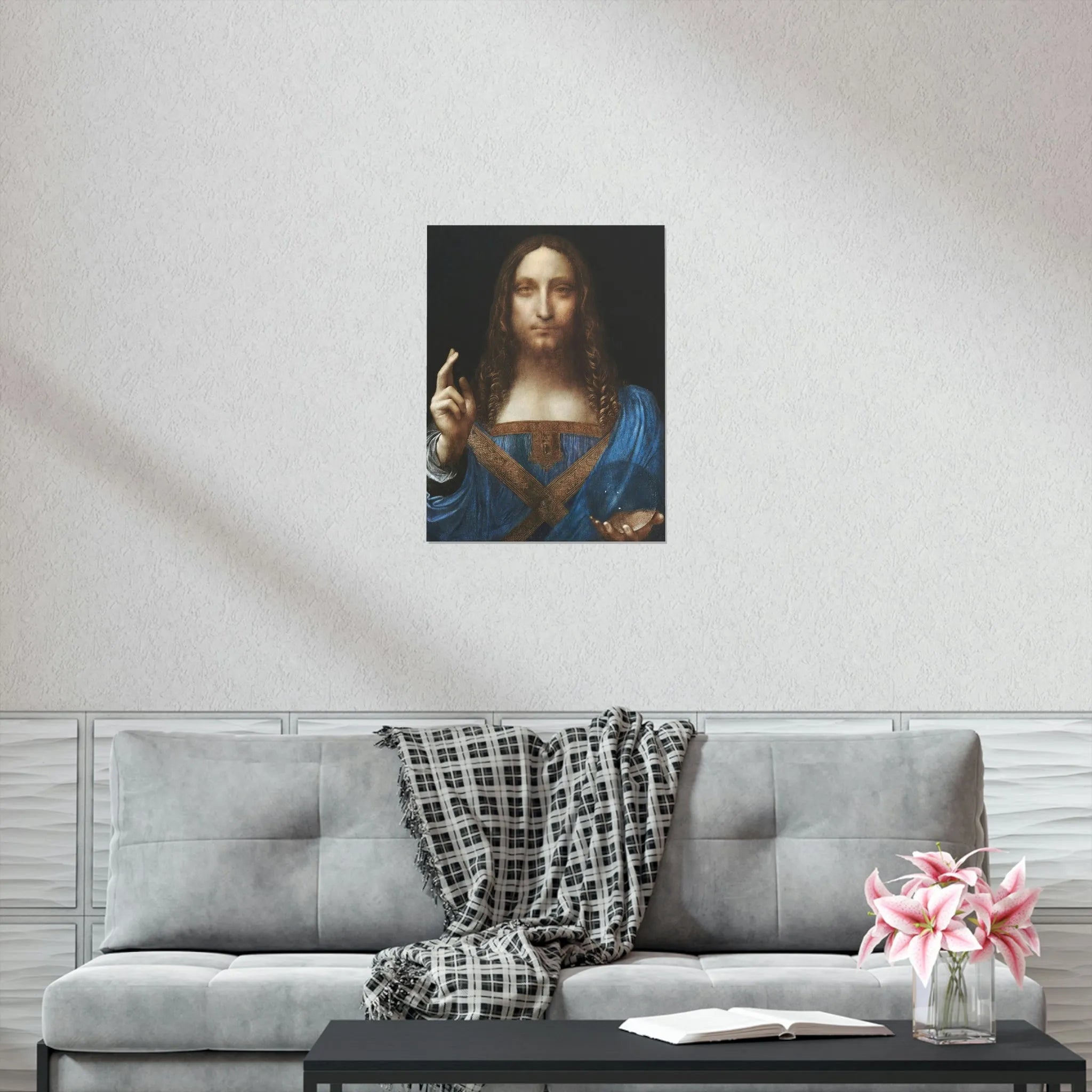 Salvator Mundi by Leonardo da Vinci Art Premium Posters