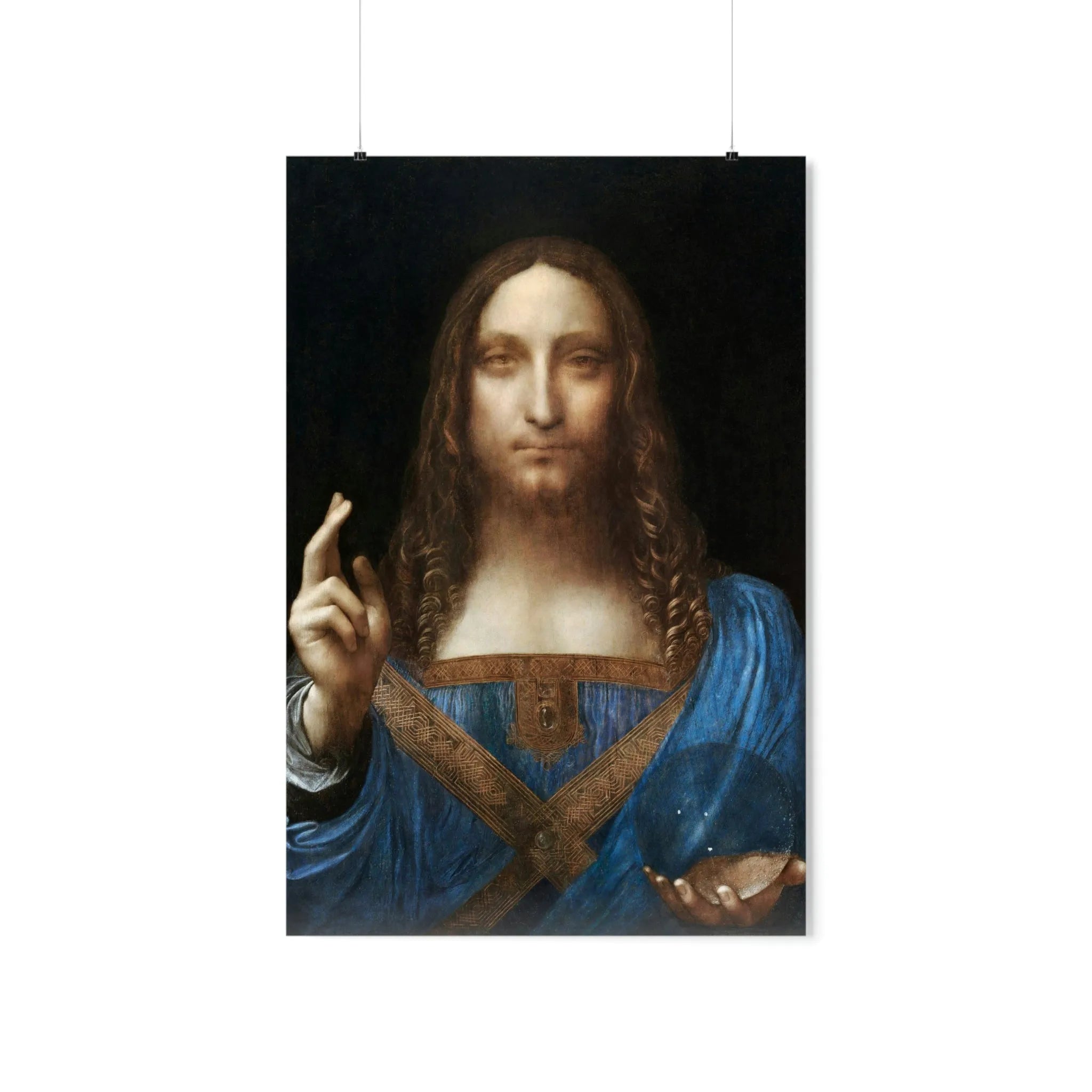 Salvator Mundi by Leonardo da Vinci Art Premium Posters