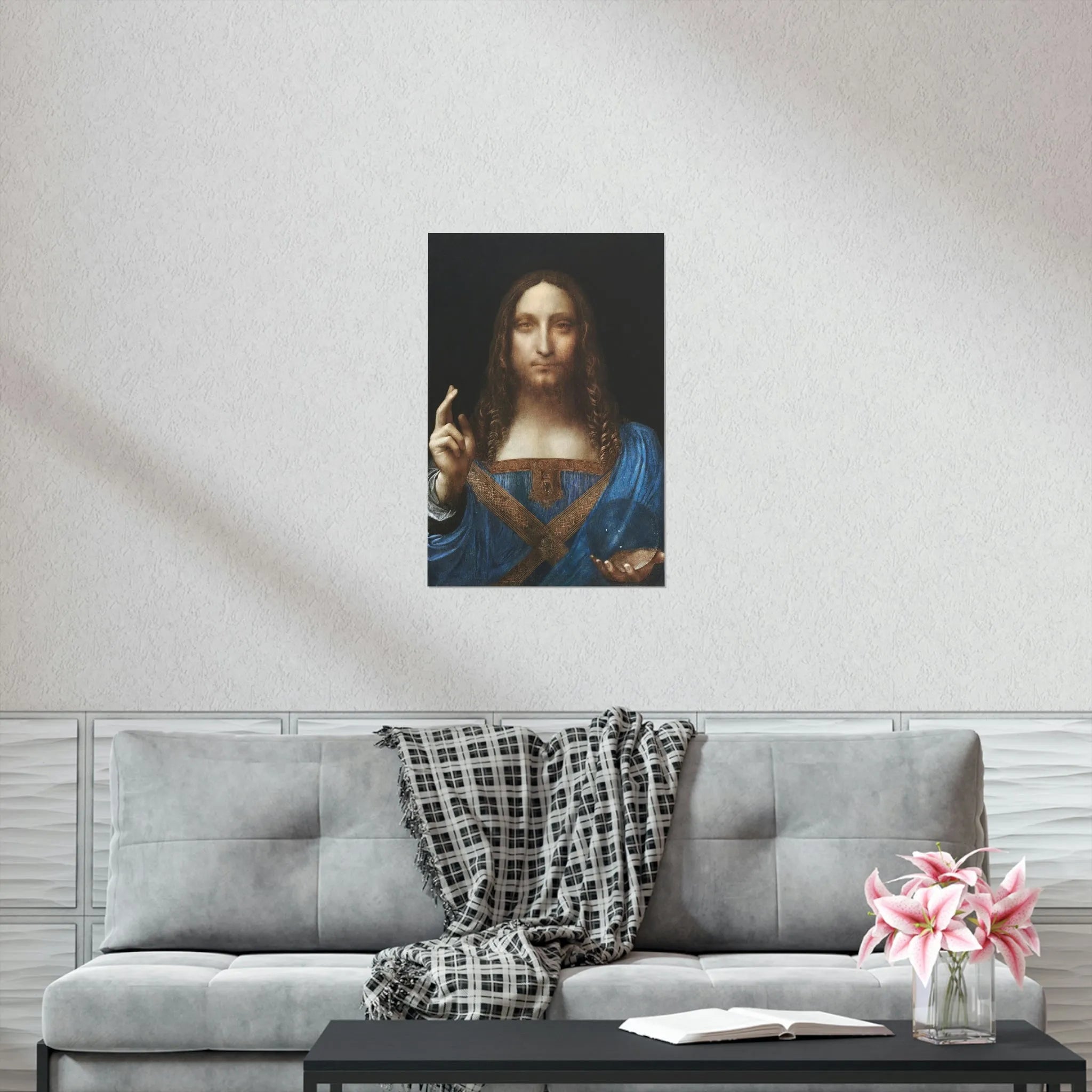 Salvator Mundi by Leonardo da Vinci Art Premium Posters