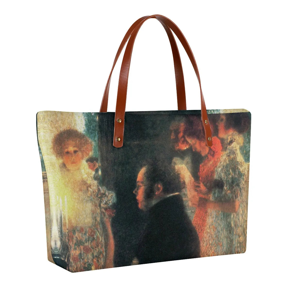 Schubert at the Piano II by Gustav Klimt Waterproof Tote Bag