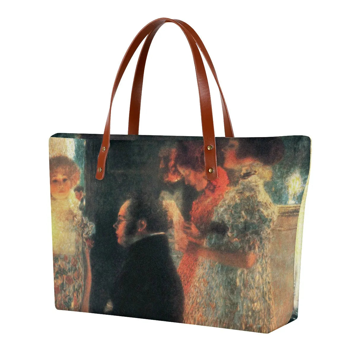 Schubert at the Piano II by Gustav Klimt Waterproof Tote Bag