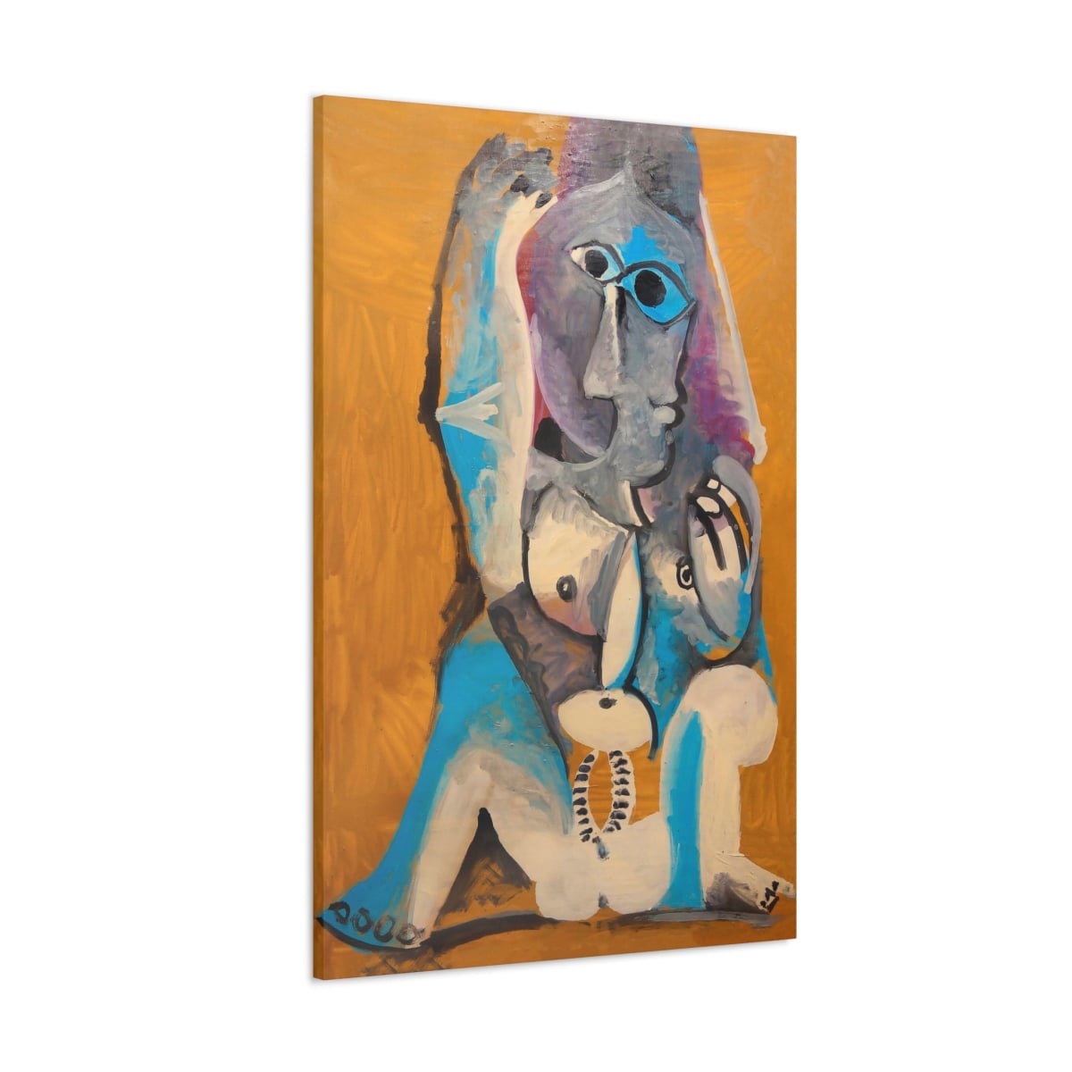 Seated Nude by Picasso Canvas Wrap - Timeless Elegance