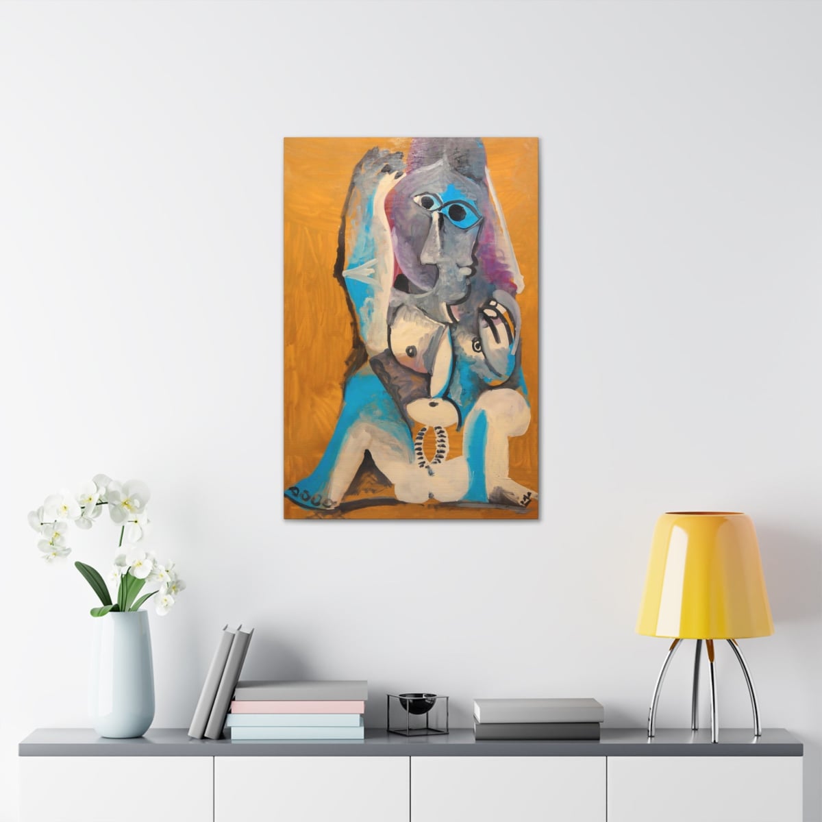Seated Nude by Picasso Canvas Wrap - Timeless Elegance