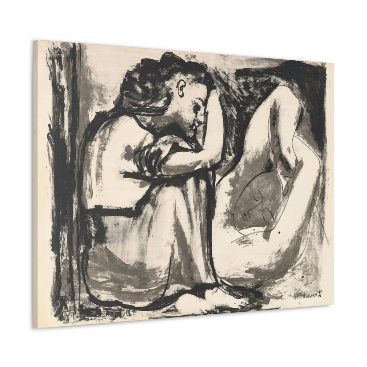 Discover Picasso’s Masterpieces - Seated & Sleeping Woman Canvas Wraps