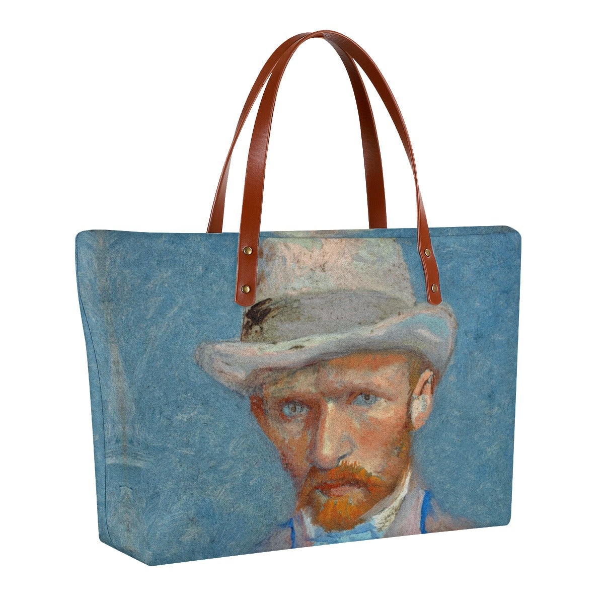 Self-portrait with a Gray Straw Hat Vincent Van Gogh Tote Bag