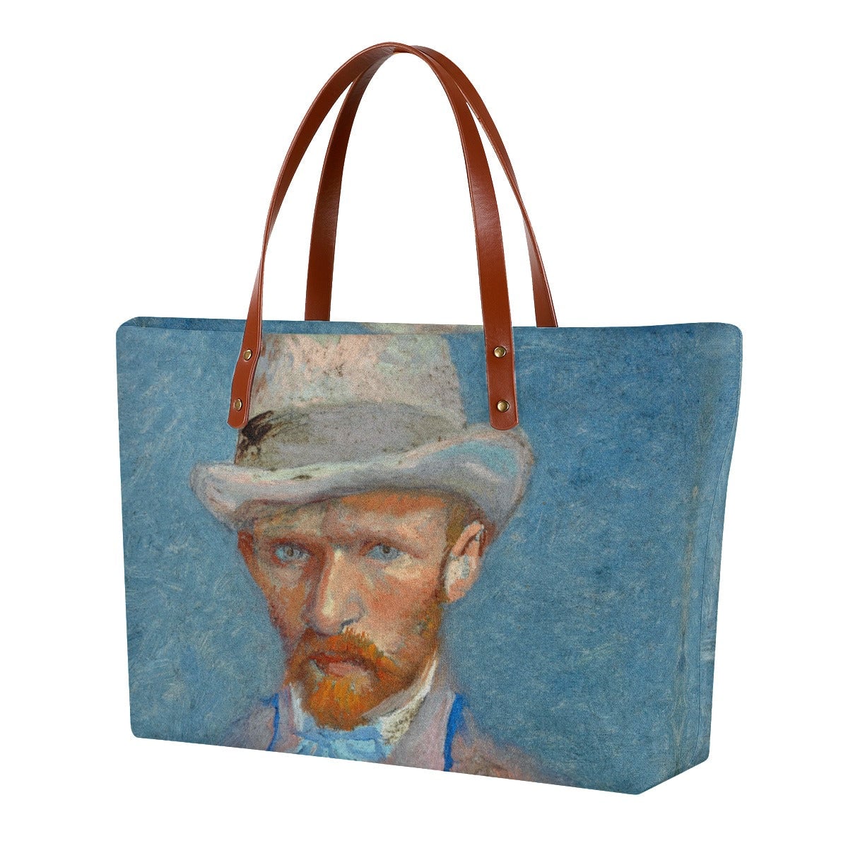 Self-portrait with a Gray Straw Hat Vincent Van Gogh Tote Bag