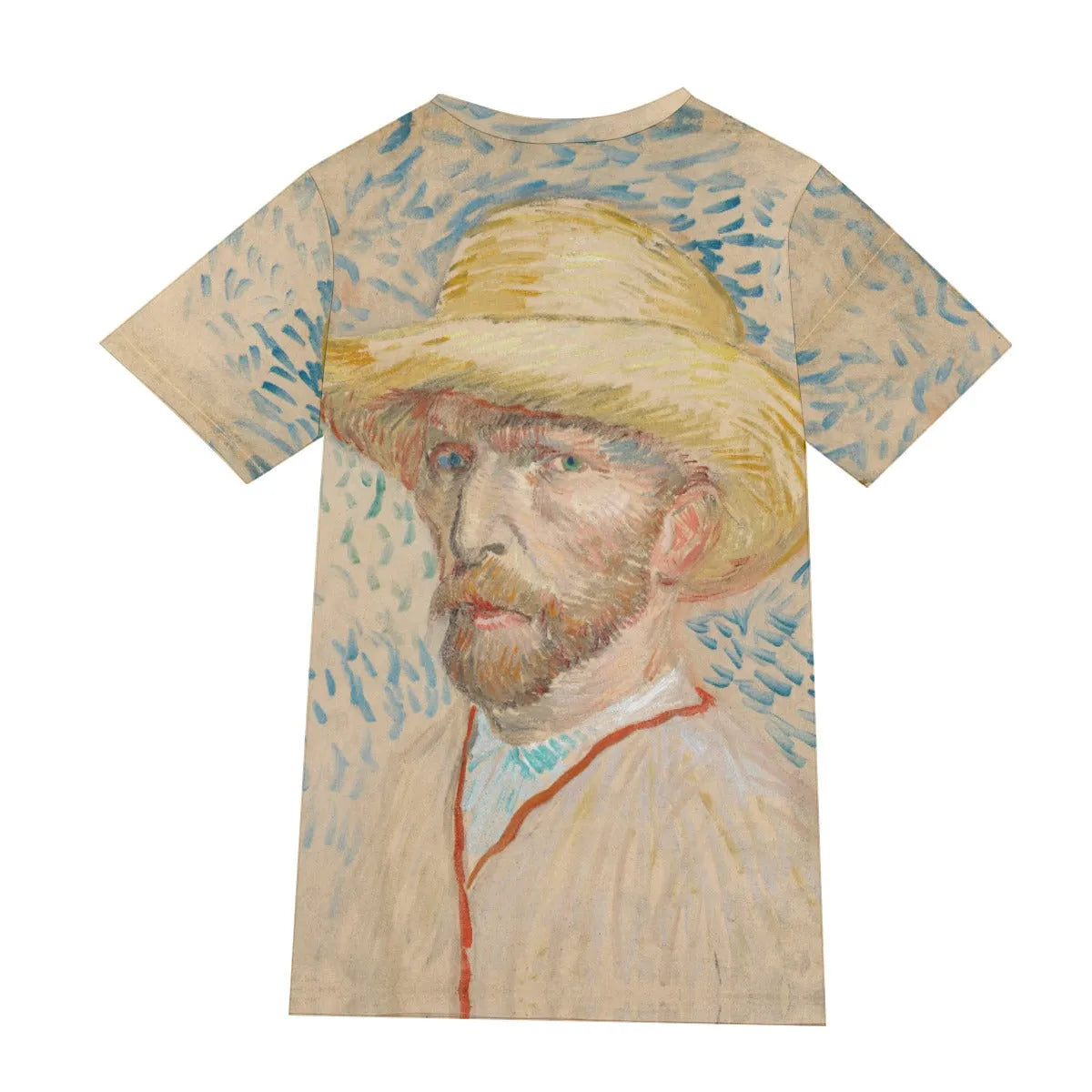 Self-Portrait with a Straw Hat by Vincent van Gogh T-Shirt