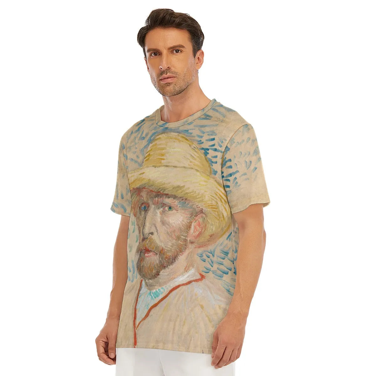 Self-Portrait with a Straw Hat by Vincent van Gogh T-Shirt