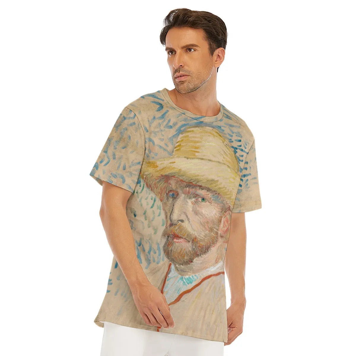 Self-Portrait with a Straw Hat by Vincent van Gogh T-Shirt