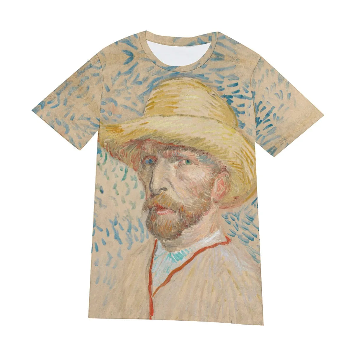 Self-Portrait with a Straw Hat by Vincent van Gogh T-Shirt