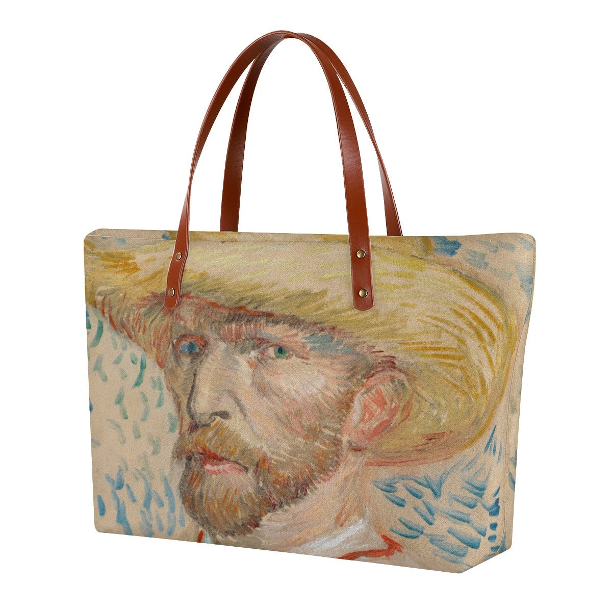 Self-Portrait with a Straw Hat by Vincent van Gogh Tote Bag