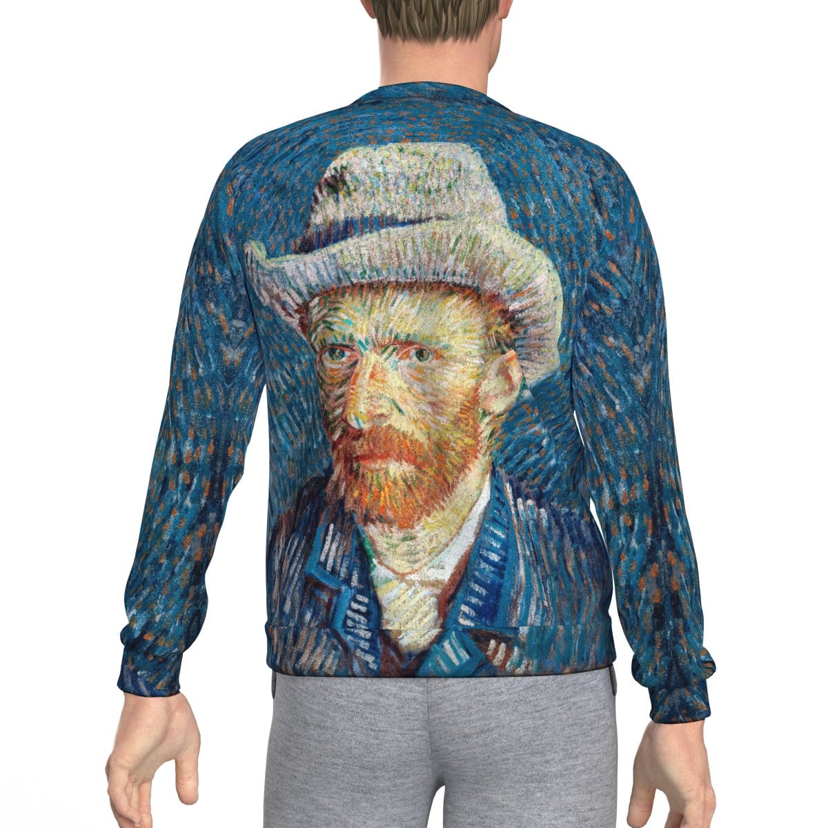 Self-Portrait with Grey Felt Hat Van Gogh Sweatshirt