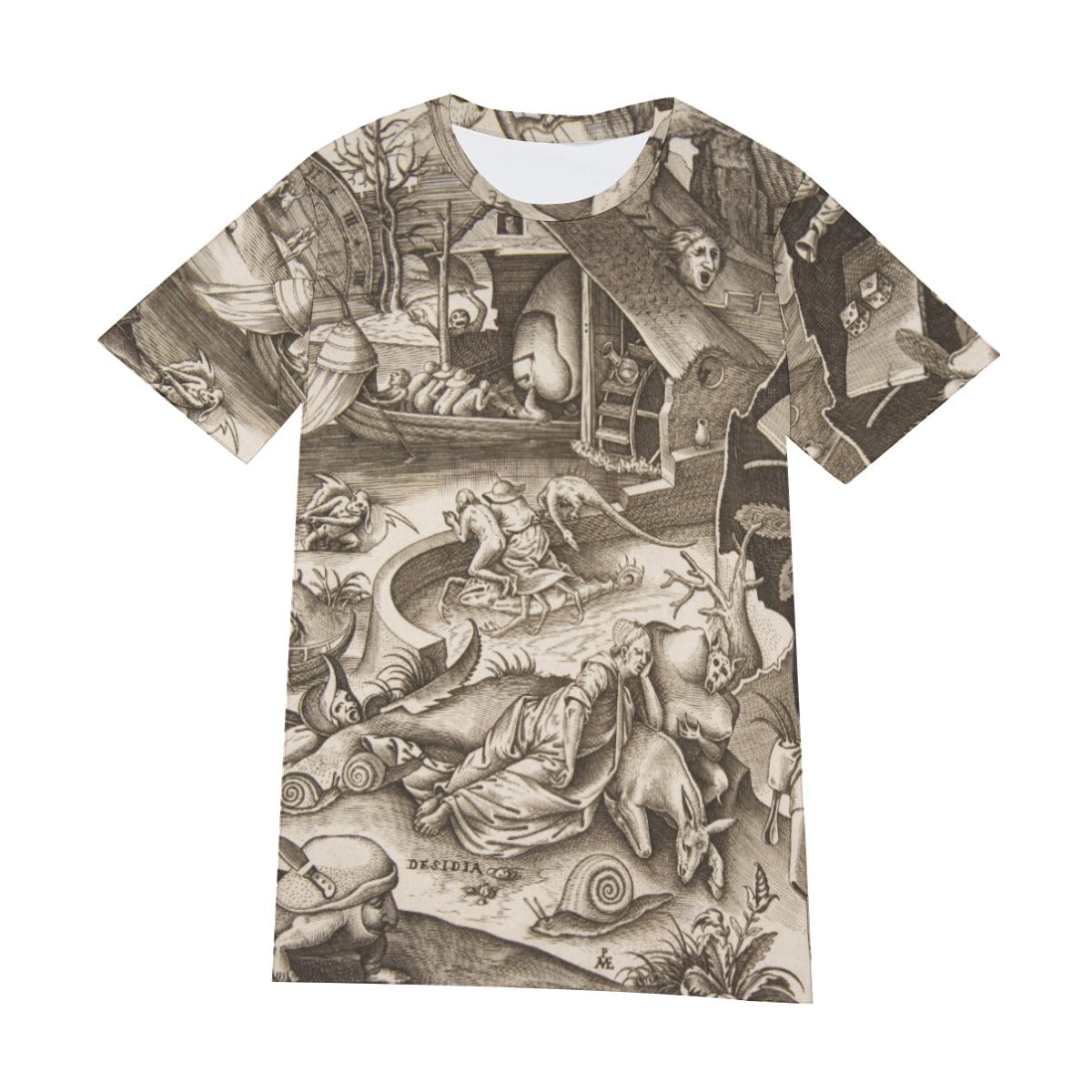 Sloth The Seven Deadly Sins by Hieronymus Bosch T-Shirt