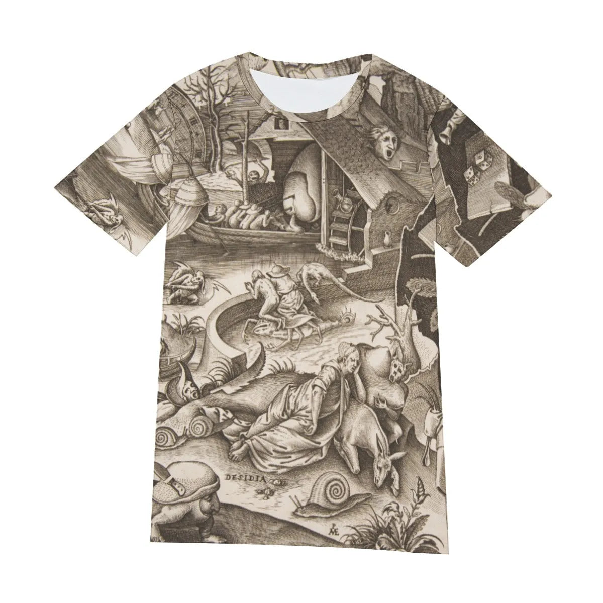 Sloth The Seven Deadly Sins by Hieronymus Bosch T-Shirt