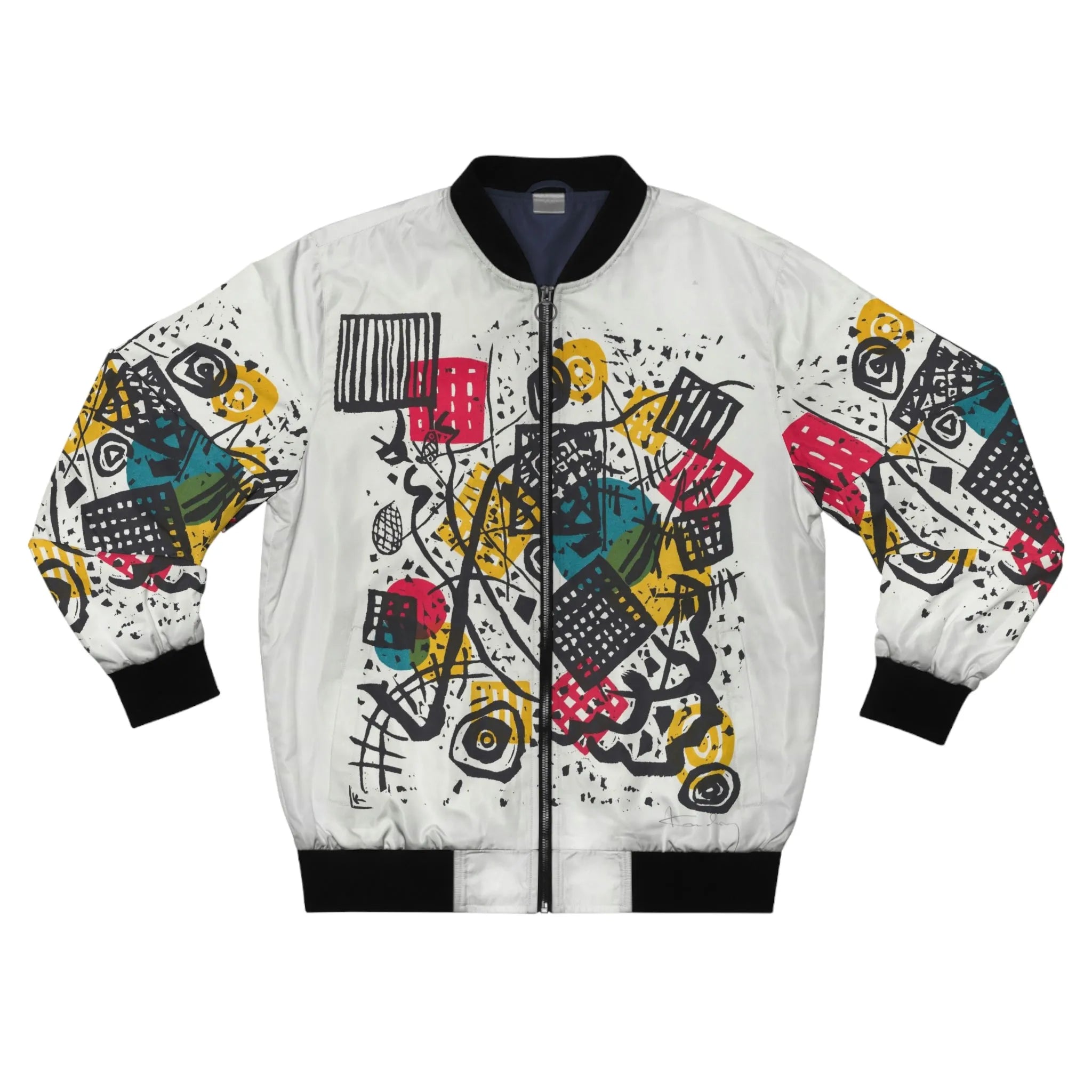 Small Worlds V Bomber Jacket - Painting by Wassily Kandinsky