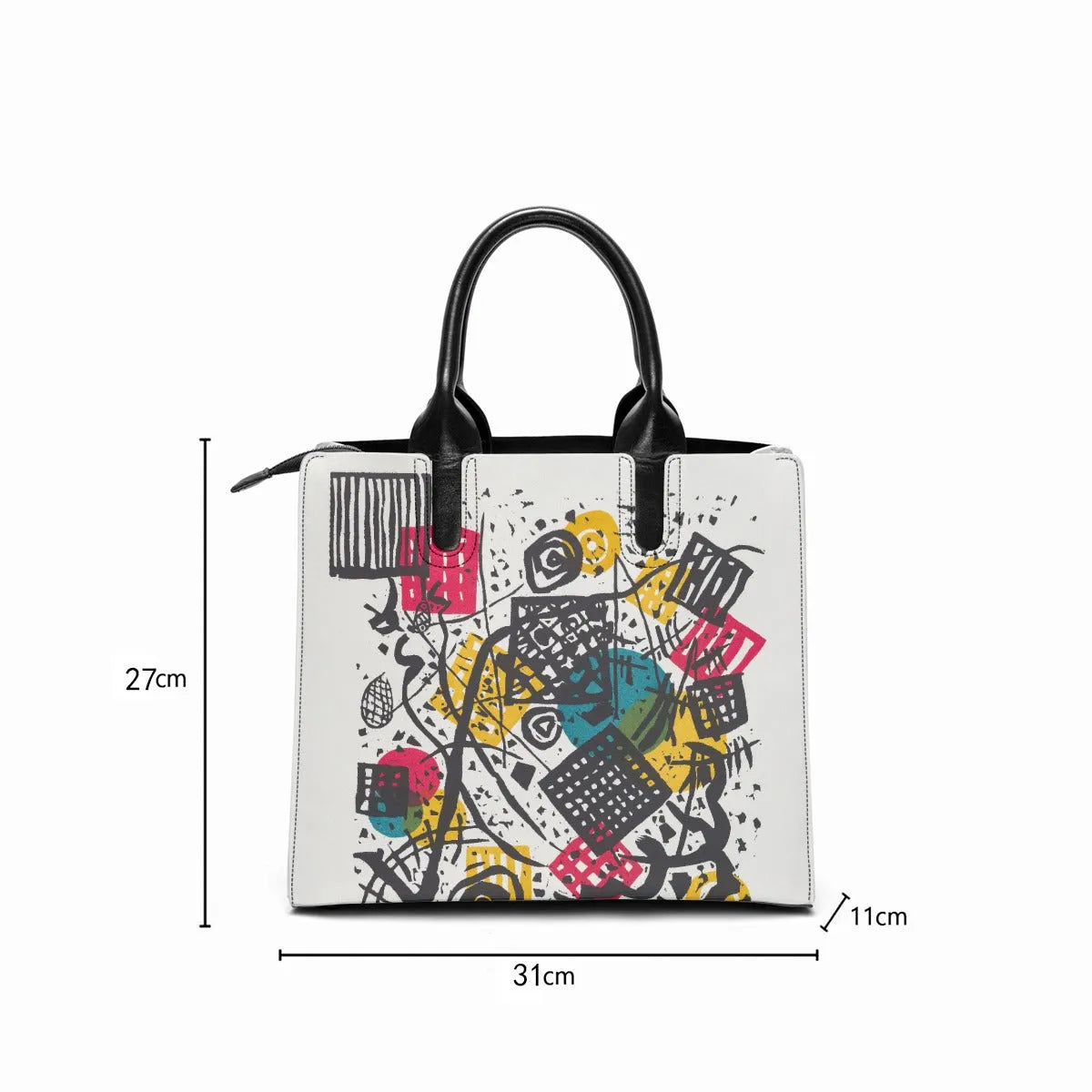 Small Worlds V Wassily Kandinsky Painting Handbag