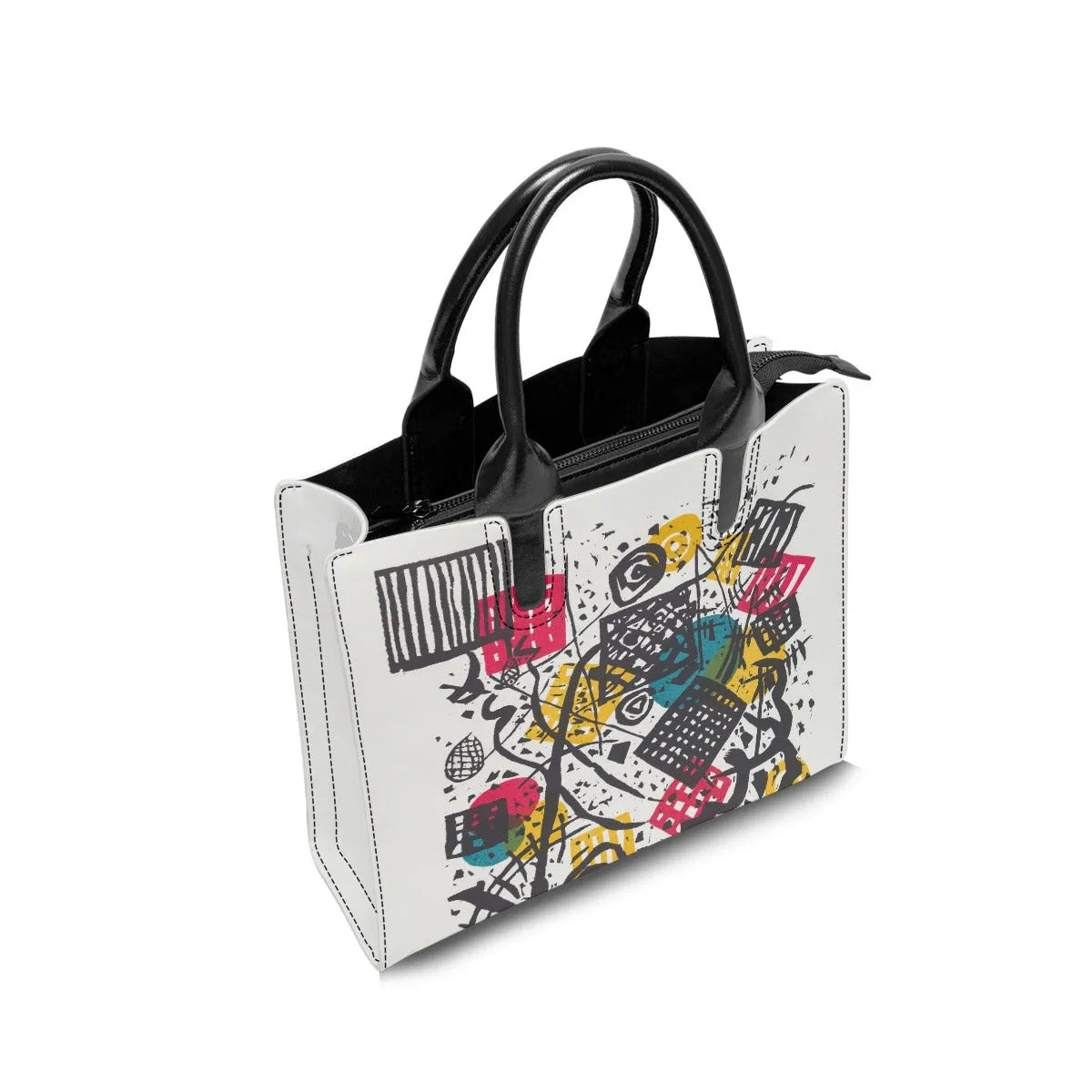 Small Worlds V Wassily Kandinsky Painting Handbag