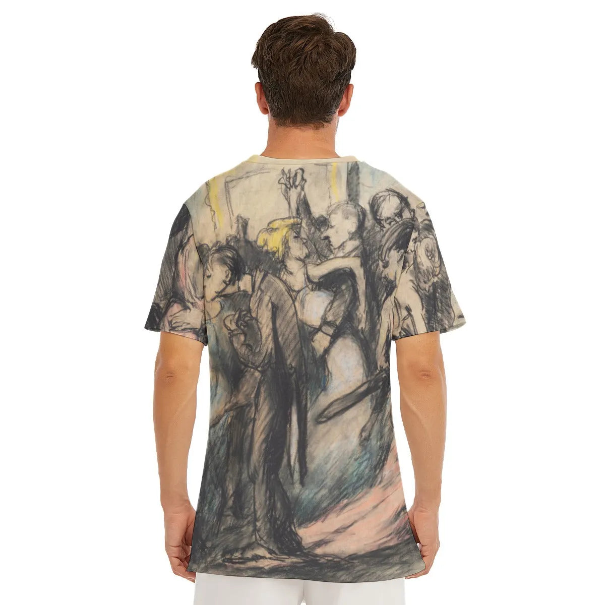 Society Ball by George Wesley Bellows T-Shirt - Artistic Tee