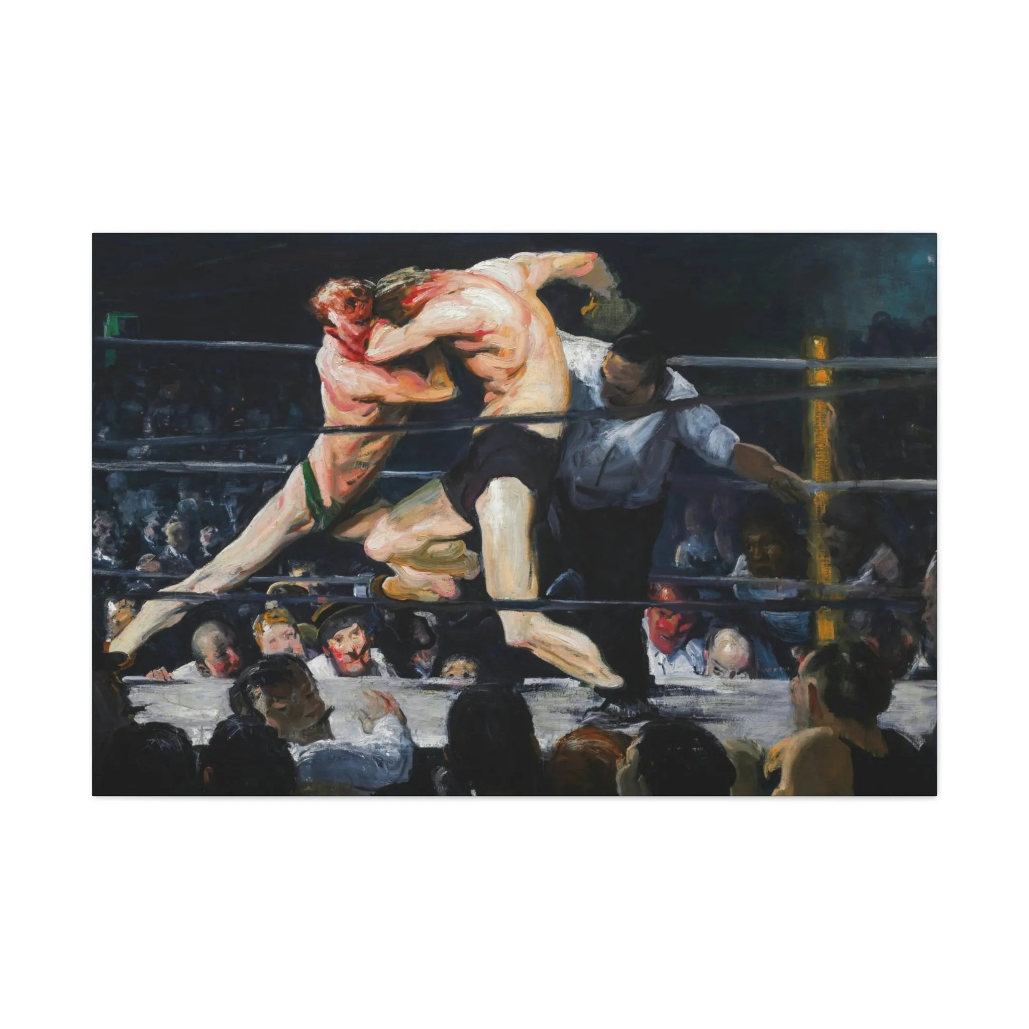 Stag at Sharkey’s George Bellows Art Canvas Gallery Wraps