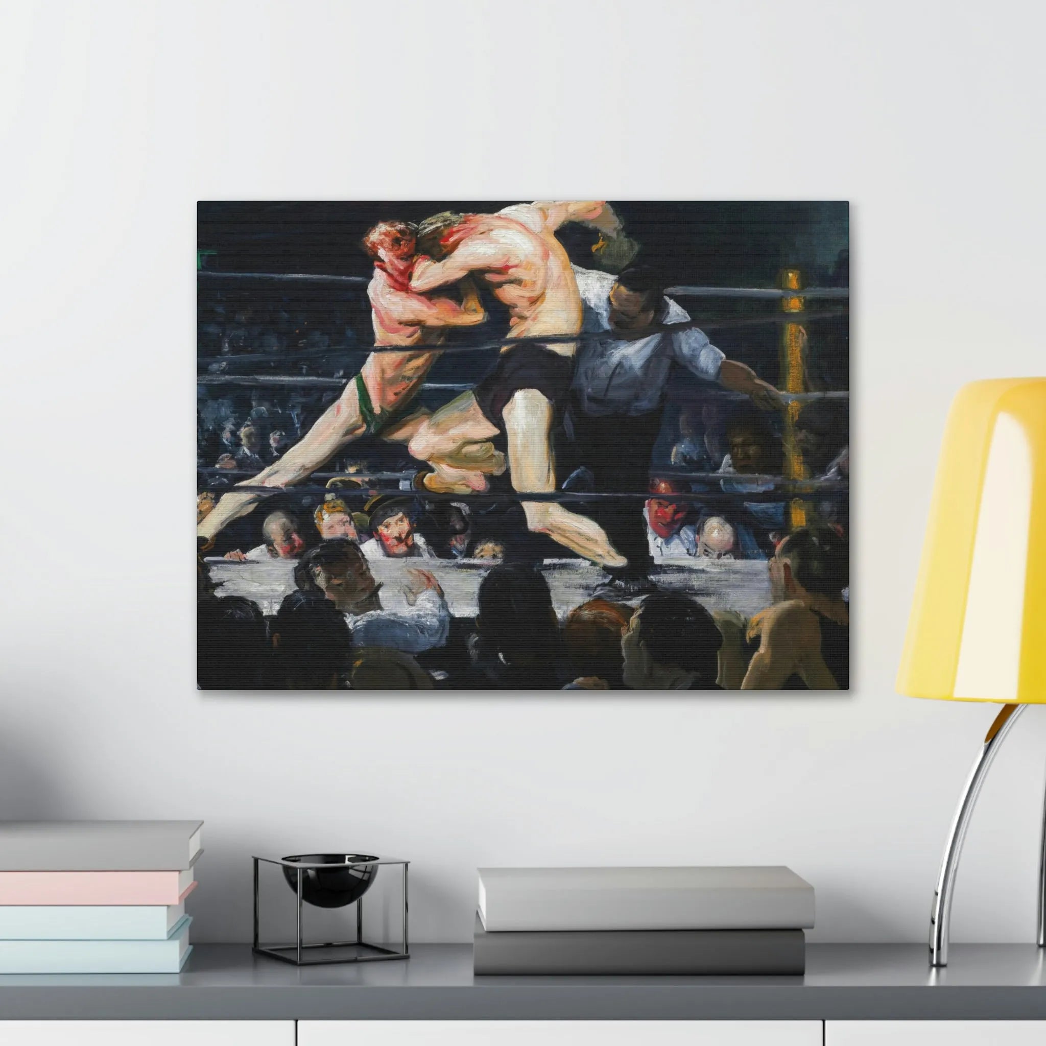 Stag at Sharkey’s George Bellows Art Canvas Gallery Wraps